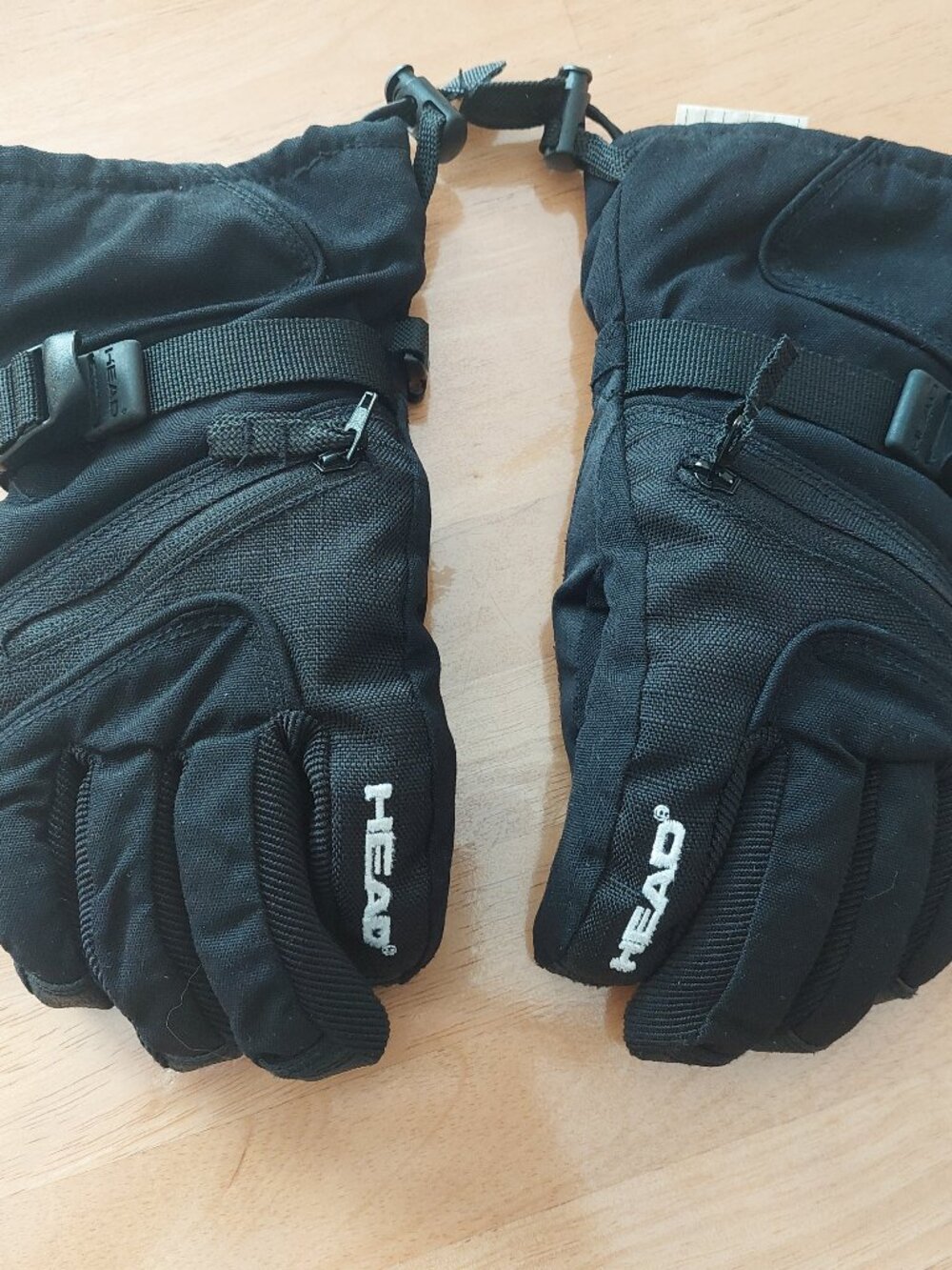 Head Winter snow gloves size XXS, Hidden Zipper pocket, adjustable wrist Strap